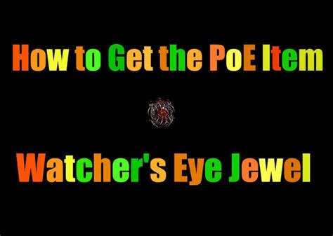 watchers eye poe|poe zealotry.